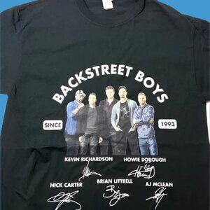 "Backstreet Boys -- Since 1993" Adult Black NOS Medium T-Shirt